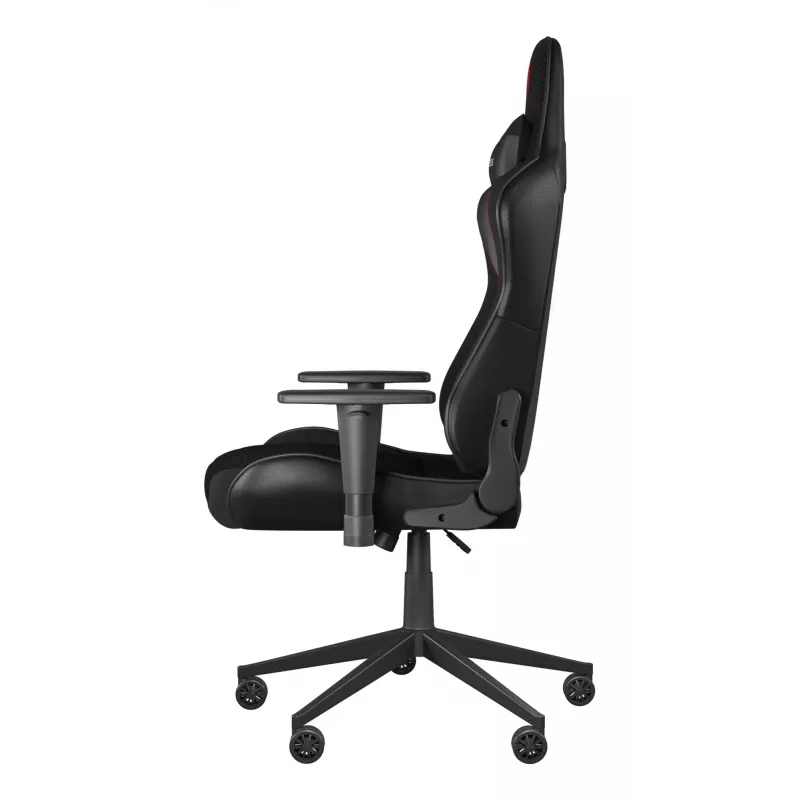 Herná stolička GENESIS Nitro 440 G2, čalúnené sedadlo, textil/ekokoža, sivá/čierna, max. 120 kg, nastaviteľné operadlo a 1D podrúčky