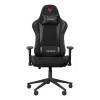 Herná stolička GENESIS Nitro 440 G2, čalúnené sedadlo, textil/ekokoža, sivá/čierna, max. 120 kg, nastaviteľné operadlo a 1D podrúčky