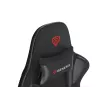 Herná stolička GENESIS Nitro 440 G2, čalúnené sedadlo, textil/ekokoža, sivá/čierna, max. 120 kg, nastaviteľné operadlo a 1D podrúčky