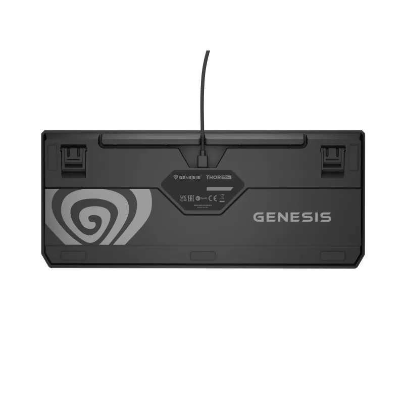 Genesis Thor 230 TKL drôtová mechanická herná klávesnica, US, čierna, Outemu Red