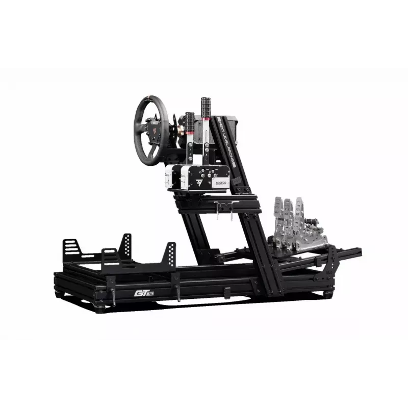 Kokpit pre racing simulátor Next Level Racing GTElite Wheel Plate Edition – montážna platforma pre volant a pedále z hliníka a uhlíkovej ocele