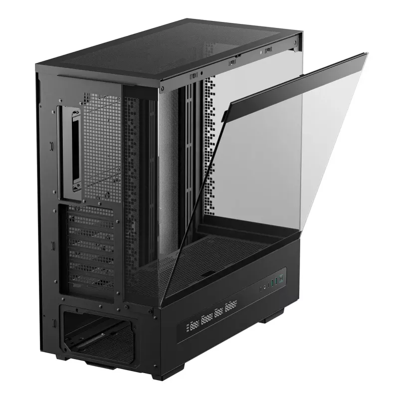 DeepCool CH690 Digital R-CH690-BKNNA0D-G-1 PC skriňa Mid Tower, ATX/micro-ATX/Mini-ITX, 2x tvrdené sklo, 1x pozícia 3,5 palca + 3x pozície 2,5 palca, 8 expanzných slotov, bez zdroja, čierna