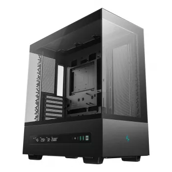 PC skriňa DeepCool CH690 DIGITAL Tower čierna — ATX/Micro-ATX/Mini-ITX, LCD displej, 3x2,5 palca + 1x3,5 palca pozície, až do 450 mm GPU, 182 mm CPU chladič
