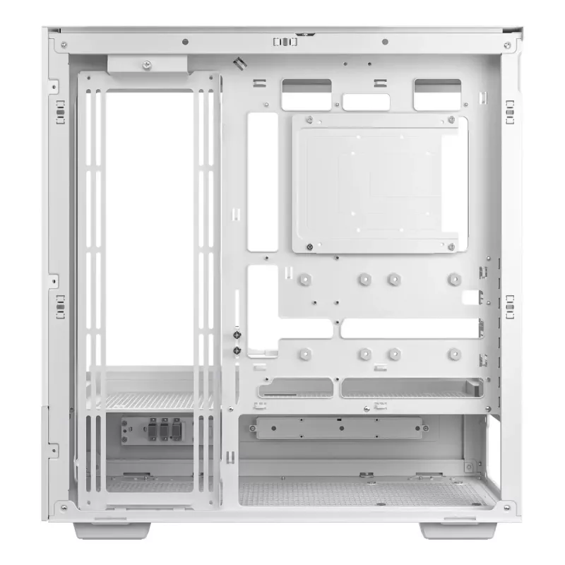 DeepCool CH690 Digital WH R-CH690-WHNNA0D-G-1 PC skriňa Mid Tower, ATX/micro-ATX/Mini-ITX, 2x tvrdené sklo, 1x pozícia 3,5 palca + 3x pozície 2,5 palca, 8 expanzných slotov, bez zdroja, biela