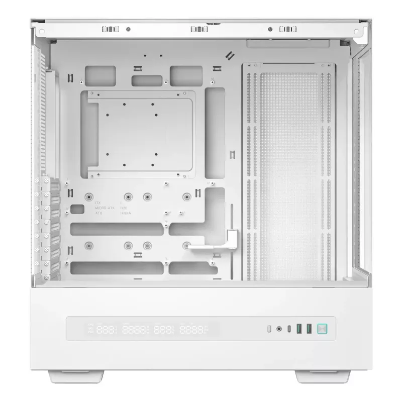 DeepCool CH690 Digital WH R-CH690-WHNNA0D-G-1 PC skriňa Mid Tower, ATX/micro-ATX/Mini-ITX, 2x tvrdené sklo, 1x pozícia 3,5 palca + 3x pozície 2,5 palca, 8 expanzných slotov, bez zdroja, biela
