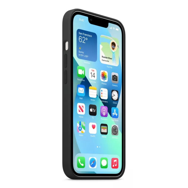 APPLE iPhone 13 silikónové puzdro s MagSafe - polnočná