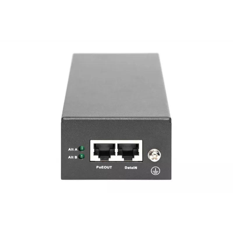 DIGITUS Gigabit Ethernet PoE++ injektor, 802.3bt Power pins: 4/5(+),7/8(-) and 3/6(+), 1/2(-), 85W