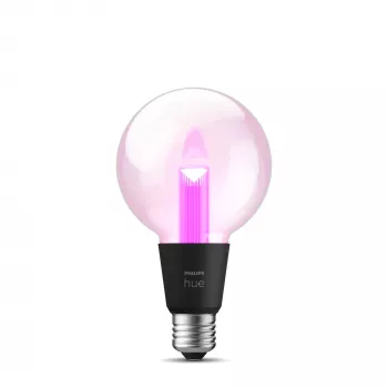 Smart žiarovka Philips Hue White and Colour Ambience G95 E27, 6,8 W, Bluetooth/Zigbee, transparentná
