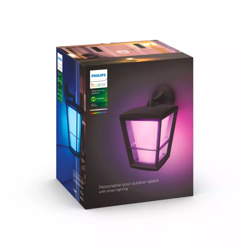 Smart nástenné svietidlo Philips Hue White and Colour Ambience Econic vonkajšie nástenné svietidlo