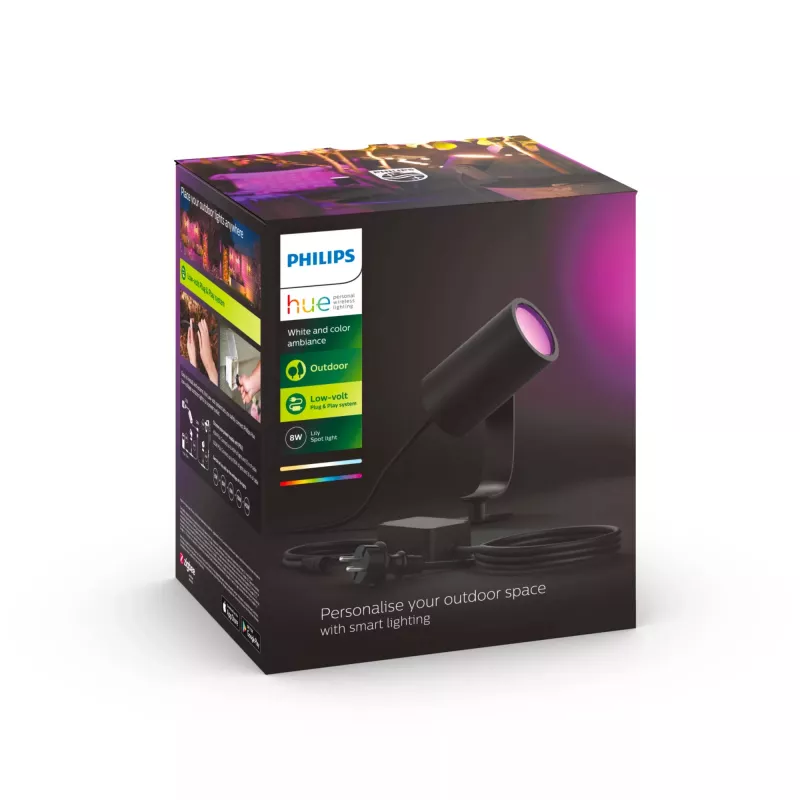 Philips Hue White and Colour Ambience Lily vonkajší reflektor