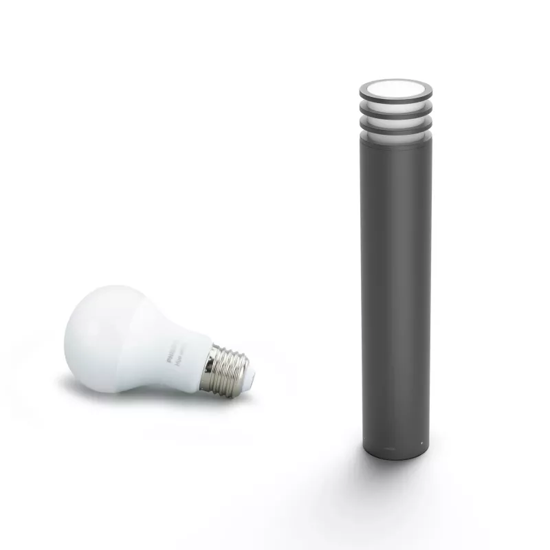 Smart stojanové svietidlo Philips Hue White Lucca vonkajší stĺp 1740393P0