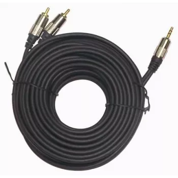 GEMBIRD 3,5 mm stereo na 2xRCA konektor samec, 1,5 m kábel - pozlátené konektory