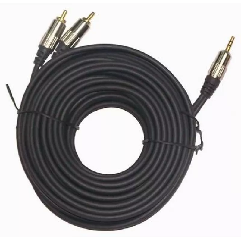 GEMBIRD 3,5 mm stereo na 2xRCA konektor samec, 1,5 m kábel - pozlátené konektory