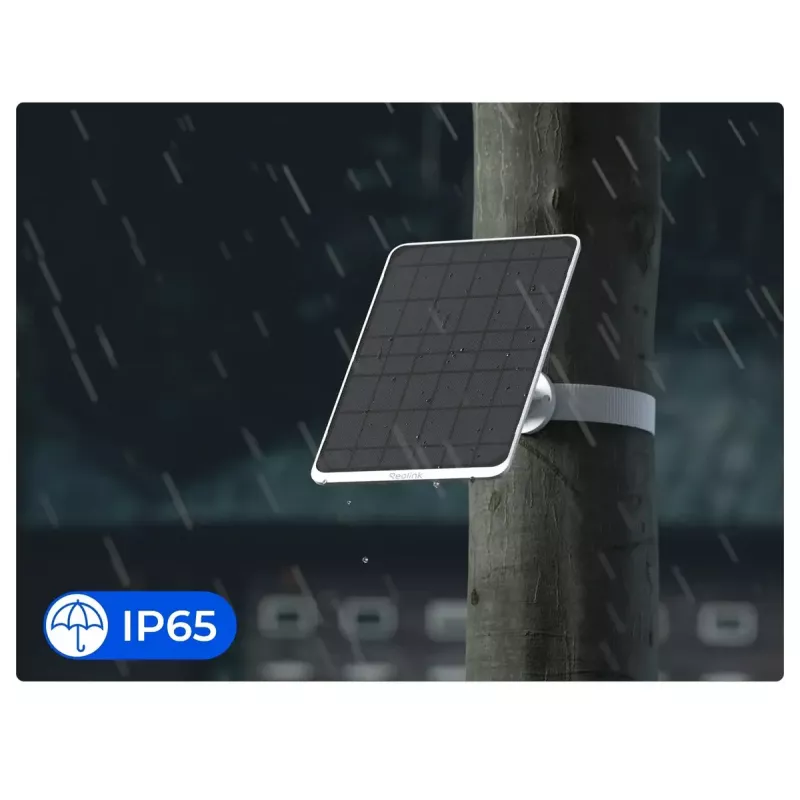 Solárny panel Reolink SP3-W 12W 6V USB-C IP65 exteriér, 360° horizontálne, 90° vertikálne, 4 m kábel, technopolymér, biely