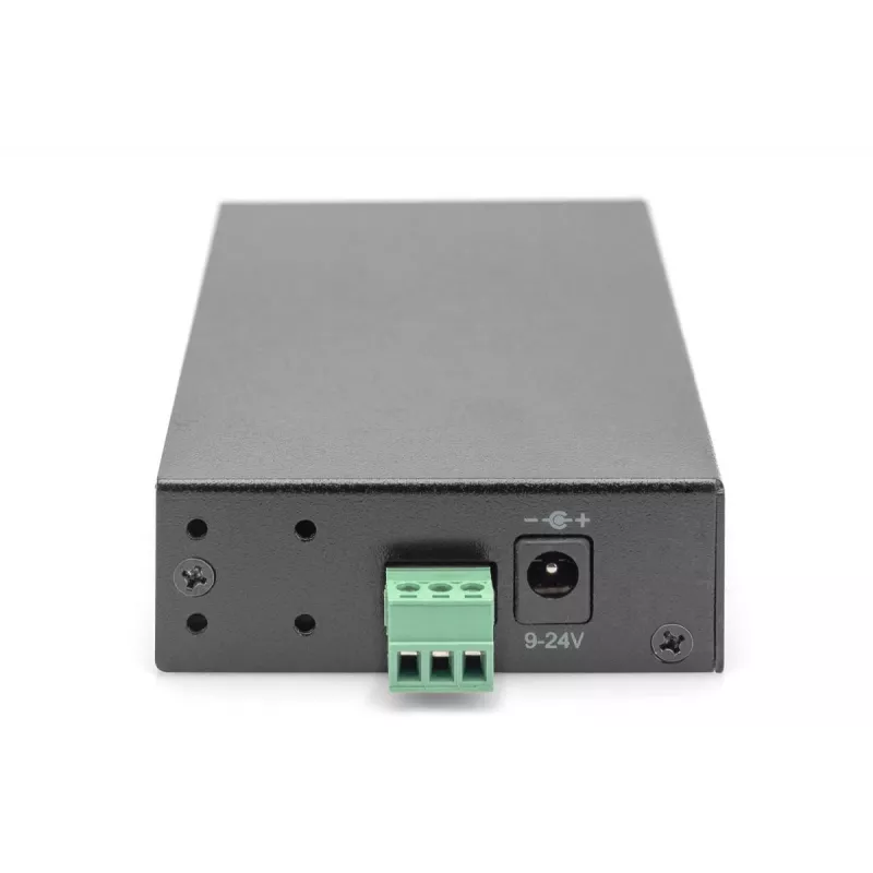 DIGITUS USB 3.0 HUB - 7 portov - priemyselný kovový PSU 15-kV ESD stolový nástenný DIN lišta montáž