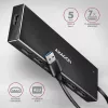 Axagon HUE-F7A 7x USB 3.2 Gen 1 ALU FLAT hub micro napájanie IN 1m USB-A USB 3.2 Gen 1 (3.1 Gen 1) Type-A 5000 Mbit/s čierny