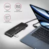 Axagon HUE-F7A 7x USB 3.2 Gen 1 ALU FLAT hub micro napájanie IN 1m USB-A USB 3.2 Gen 1 (3.1 Gen 1) Type-A 5000 Mbit/s čierny