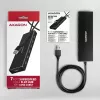 Axagon HUE-F7A 7x USB 3.2 Gen 1 ALU FLAT hub micro napájanie IN 1m USB-A USB 3.2 Gen 1 (3.1 Gen 1) Type-A 5000 Mbit/s čierny