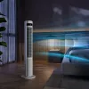 Vežový ventilátor Duux Elevate DXTF02 — priemer 29 cm, 12 rýchlostí, oscilácia, 4–40 W, biely