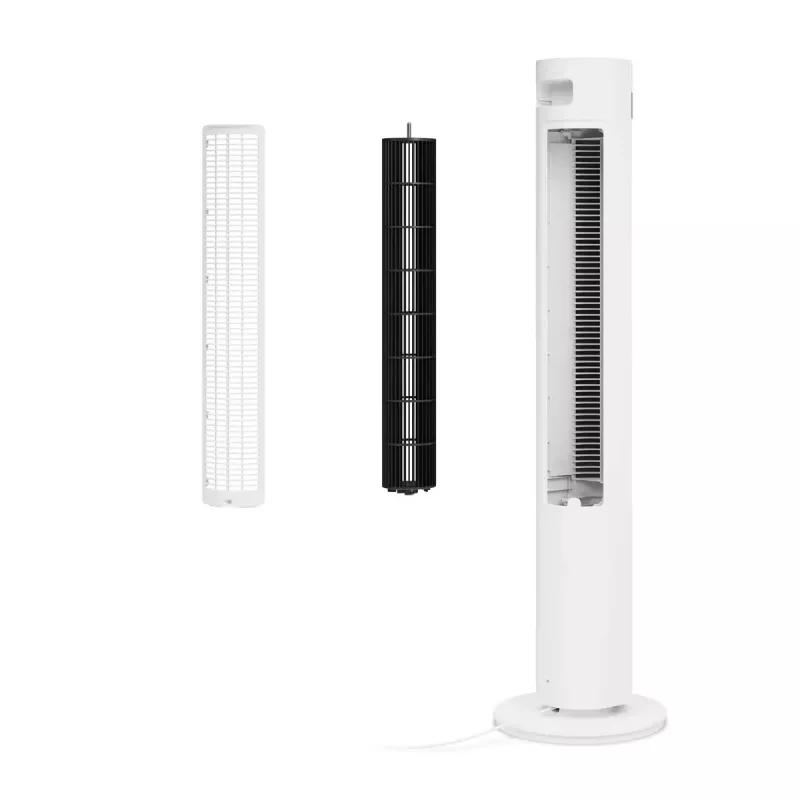 Vežový ventilátor Duux Elevate DXTF02 — priemer 29 cm, 12 rýchlostí, oscilácia, 4–40 W, biely