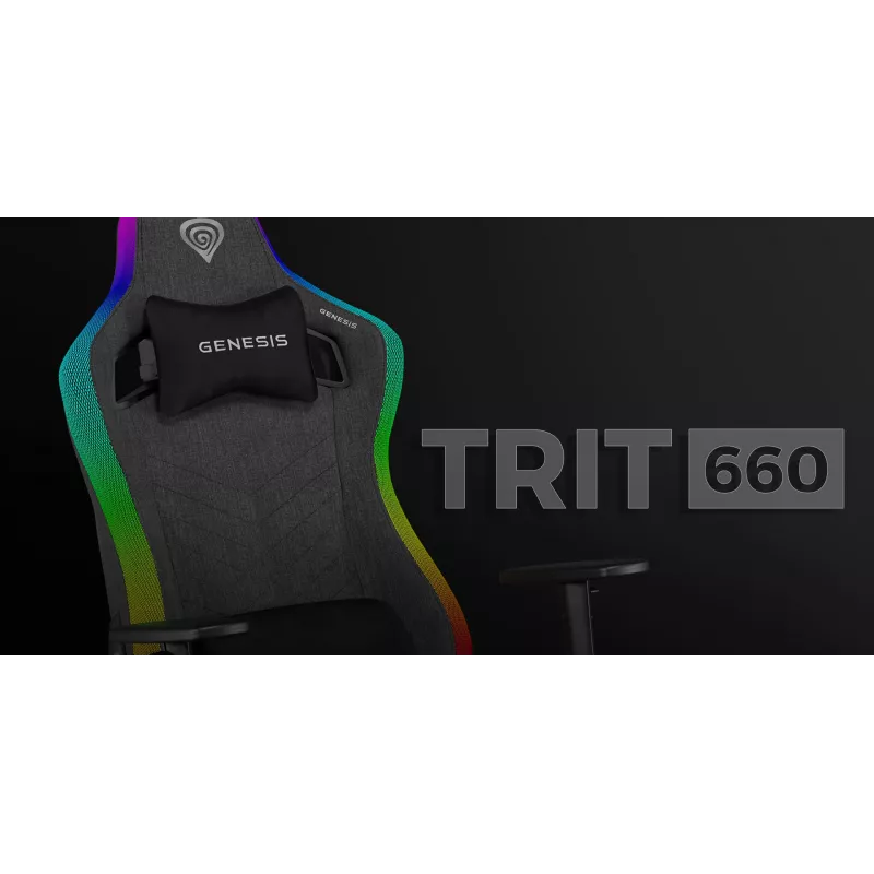 PC herná stolička GENESIS TRIT 660 čalúnené sedadlo max. hmotnosť 150 kg