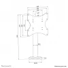 Neomounts TV stojan na stôl na priskrutkovanie DS42-430BL12 max 50 kg 23-43