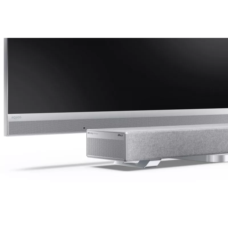 Sharp HT-SBW53121(SL) 3.1.2 Dolby Atmos/DTS:X soundbar s bezdrôtovým subwooferom, 550 W, Bluetooth, strieborný