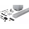 Sharp HT-SBW53121(SL) 3.1.2 Dolby Atmos/DTS:X soundbar s bezdrôtovým subwooferom, 550 W, Bluetooth, strieborný