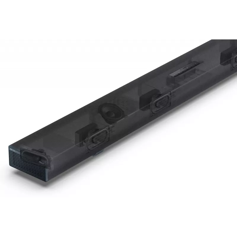 Sharp HT-SBW55121(BK) 5.1.2 Dolby Atmos/DTS:X soundbar s bezdrôtovým subwooferom, 650 W, Bluetooth, čierny
