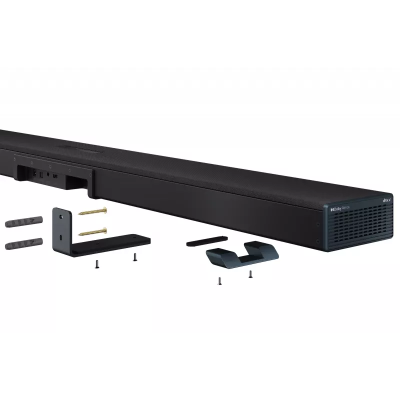 Sharp HT-SBW55121(BK) 5.1.2 Dolby Atmos/DTS:X soundbar s bezdrôtovým subwooferom, 650 W, Bluetooth, čierny