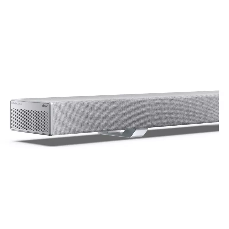 Sharp HT-SBW55121(SL) 5.1.2 Dolby Atmos/DTS:X soundbar s bezdrôtovým subwooferom, 650 W, Bluetooth, strieborný