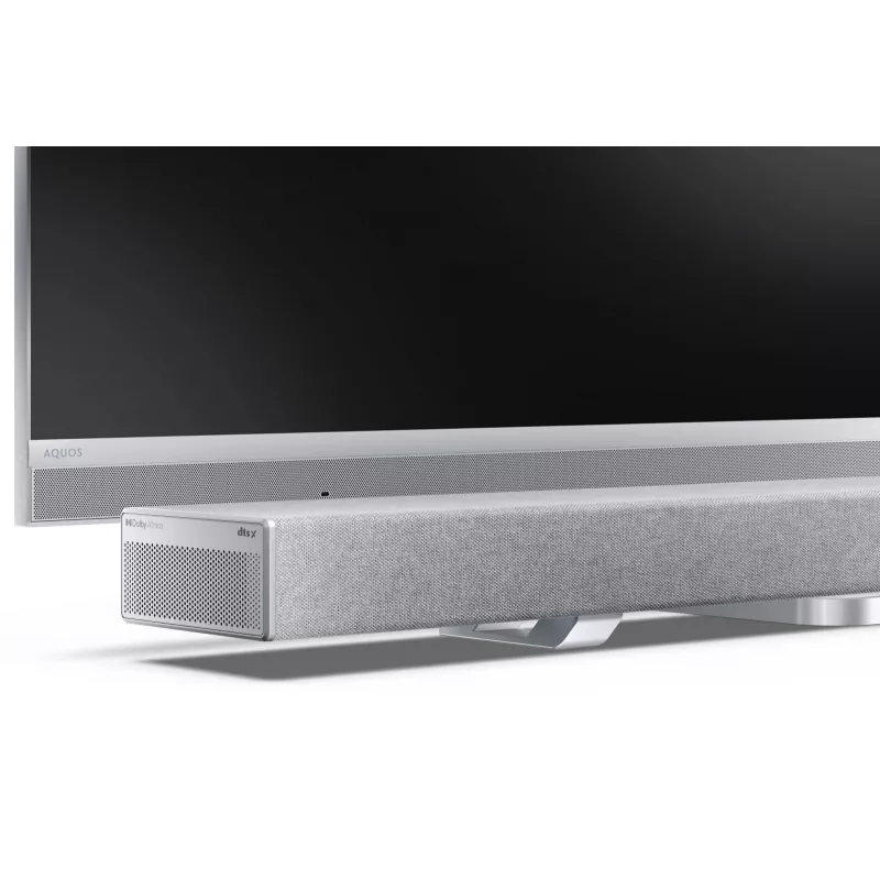 Sharp HT-SBW55121(SL) 5.1.2 Dolby Atmos/DTS:X soundbar s bezdrôtovým subwooferom, 650 W, Bluetooth, strieborný