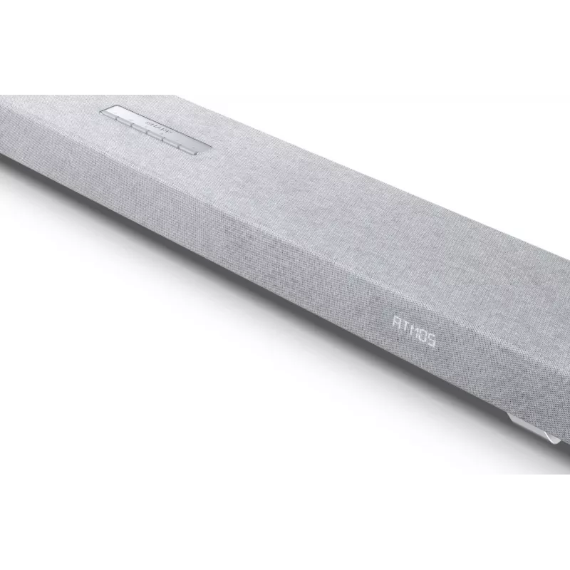 Sharp HT-SBW55121(SL) 5.1.2 Dolby Atmos/DTS:X soundbar s bezdrôtovým subwooferom, 650 W, Bluetooth, strieborný