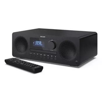 Domáci audio mikrosystém Sharp XL-B720D 30 W, 2-pásmový reproduktor, DAB/DAB+/FM, optický prehrávač diskov, čierny