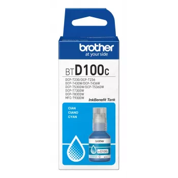 Atramentová fľaša Brother BTD100C cyan Originál 48.8 ml pre tlačiarne Brother, 91 g