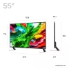 TV LG 55QNED85A3C 55 inch 4K QNED evo Smart TV, WebOS, Motion Pro, Wi‑Fi, Ethernet, DVB-T/T2, čierna