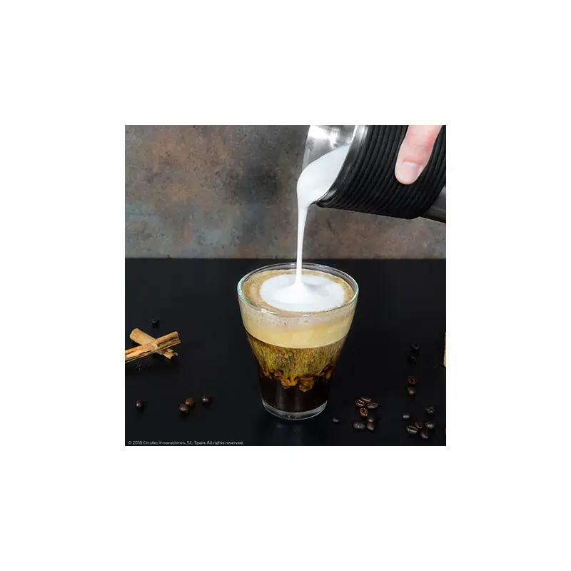 Cecotec Power Moka Spume 5000 šľahač mlieka, 650 W, 400 ml, 4 režimy (horúca/studená pena, ohrev, horúca čokoláda)
