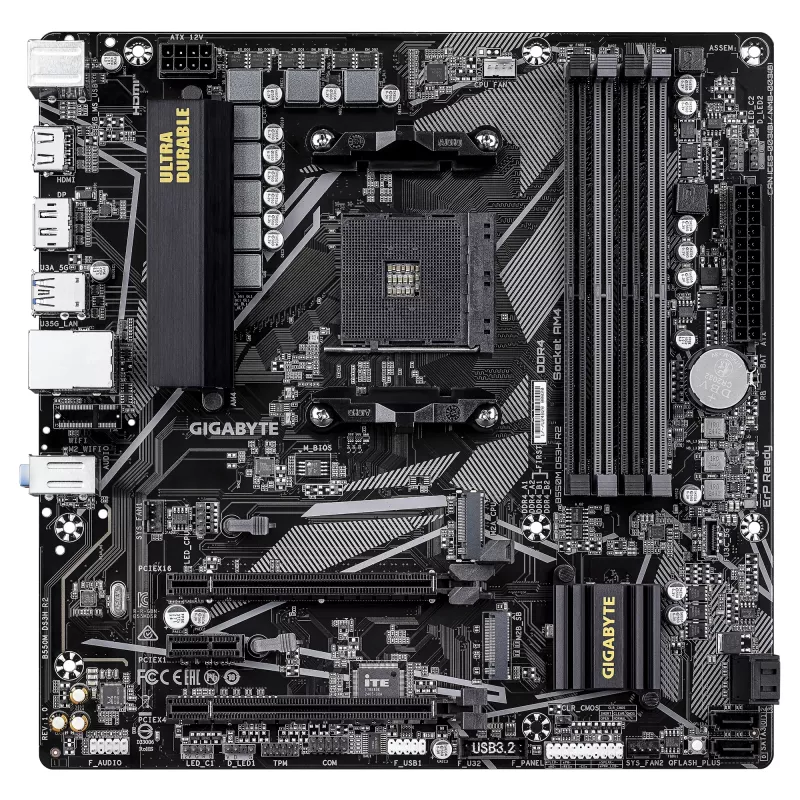 Základná doska GIGABYTE B550M DS3H R2, B550, socket AM4, Micro ATX