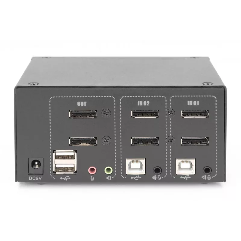 DIGITUS 2-portový DisplayPort DualView 60 Hz 4K 60fp podpora viacerých platforiem