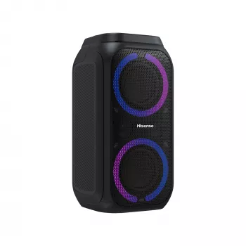 Prenosný párty reproduktor HISENSE Party Rocker 160 — 160 W RMS, 2.0 kanály, IPX4, čierny, 6,3 kg