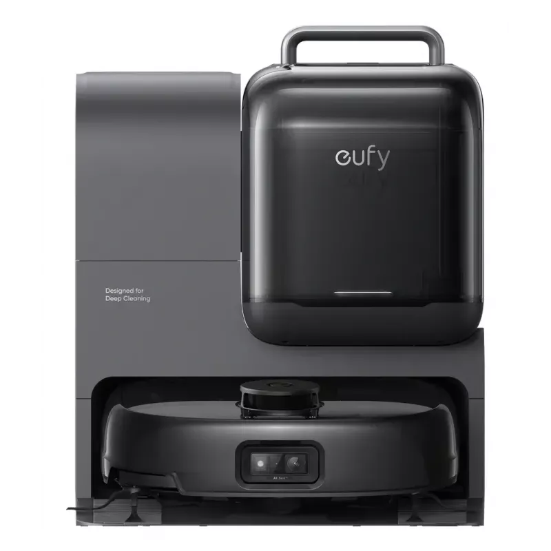 Eufy Omni E28 T2352G11 robotický vysávač s mopovaním, 20000 Pa, nádoba na prach 3 L, stanica all-in-one s automatickým vyprázdňovaním, čierny
