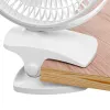 Adler AD 7342 nabíjací klipový ventilátor — 15,5 cm, 3 rýchlosti, oscilácia, 5 W