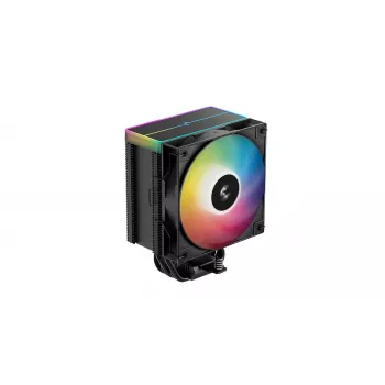 CPU vzduchový chladič DeepCool AG500 BK ARGB V2 — tower chladič pre Intel a AMD sockety, lamelový chladič s naskladanými lamelami, ARGB osvetlenie