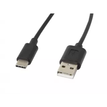 USB kábel LANBERG CA-USBO-10CC-0018-BK USB 2.0, USB A (konektor samec) na USB C (konektor samec), 1,8 m, čierny