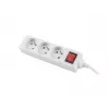 Predlžovací kábel Lanberg PS1-03E-0150-W 1,5 m 3 AC výstupy interiér biely