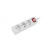 Predlžovací kábel Lanberg PS1-03E-0150-W 1,5 m 3 AC výstupy interiér biely