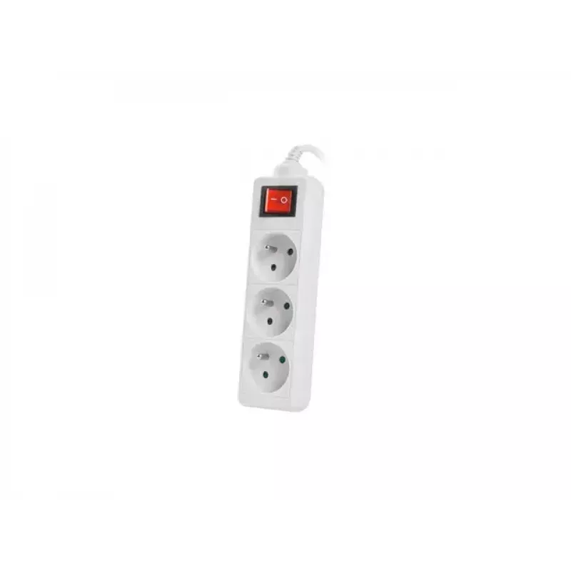 Predlžovací kábel Lanberg PS1-03E-0150-W 1,5 m 3 AC výstupy interiér biely