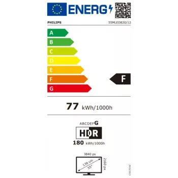 Philips 139,7 cm (55 palcov) 4K Ultra HD Smart TV Wi-Fi čierna