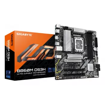 GIGABYTE B860M DS3H základná doska - Intel Core Ultra Series CPU, 5+1+2+1 fáz VRM, až do 9066MHz DDR5, 1xPCIe 5.0 + 1xPCIe 4.0 M.2, 2.5GbE LAN, USB 3.2 Gen 2