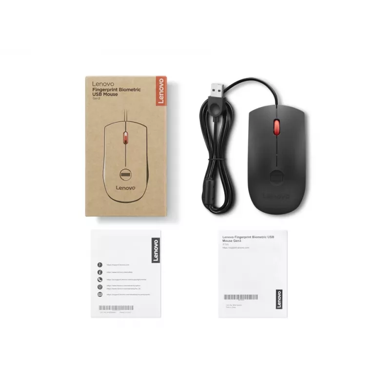 Lenovo 4Y51S24029 myš Office obojručná USB Type-A optická 2000 DPI